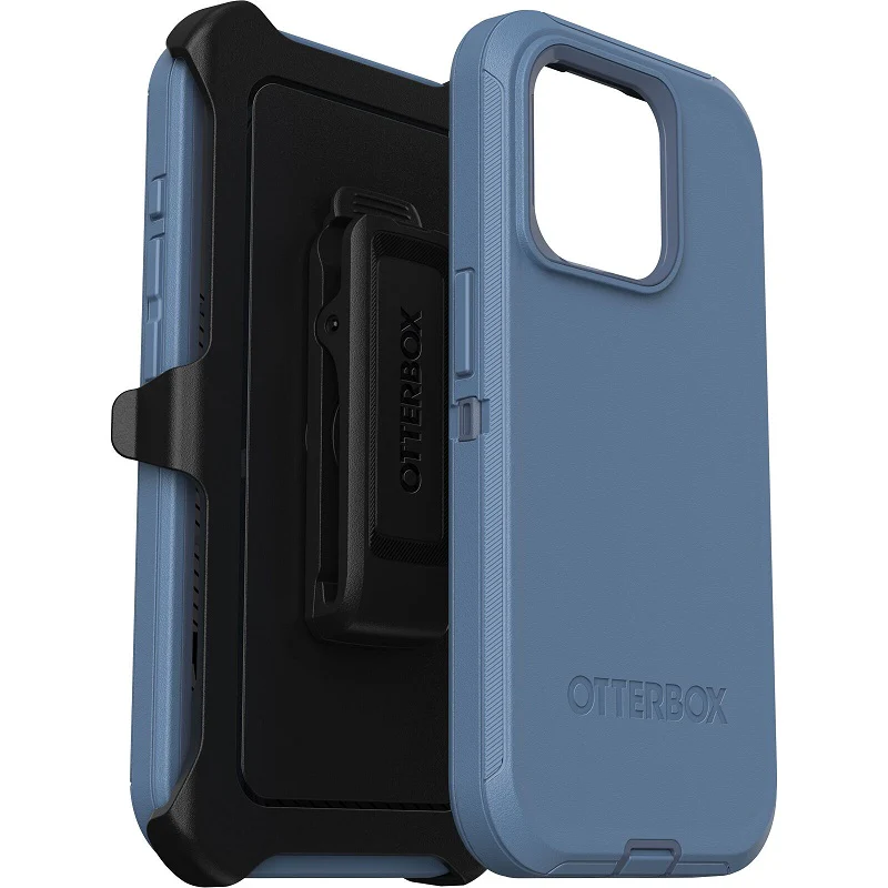OtterBox Defender iPhone 15 Pro 6.1 Case Baby Blue Jeans - Image 4