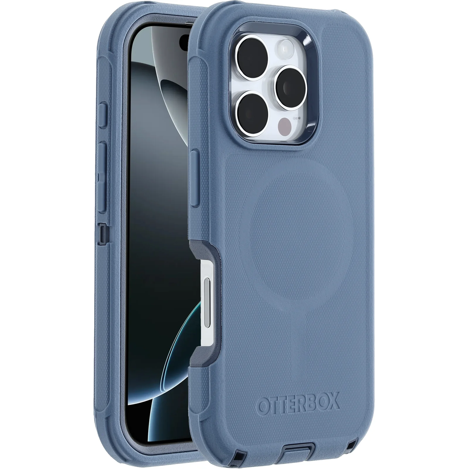 OtterBox Defender with MagSafe for iPhone 16 Pro Max 6.9" Case - Baby Blue Jeans - Image 2