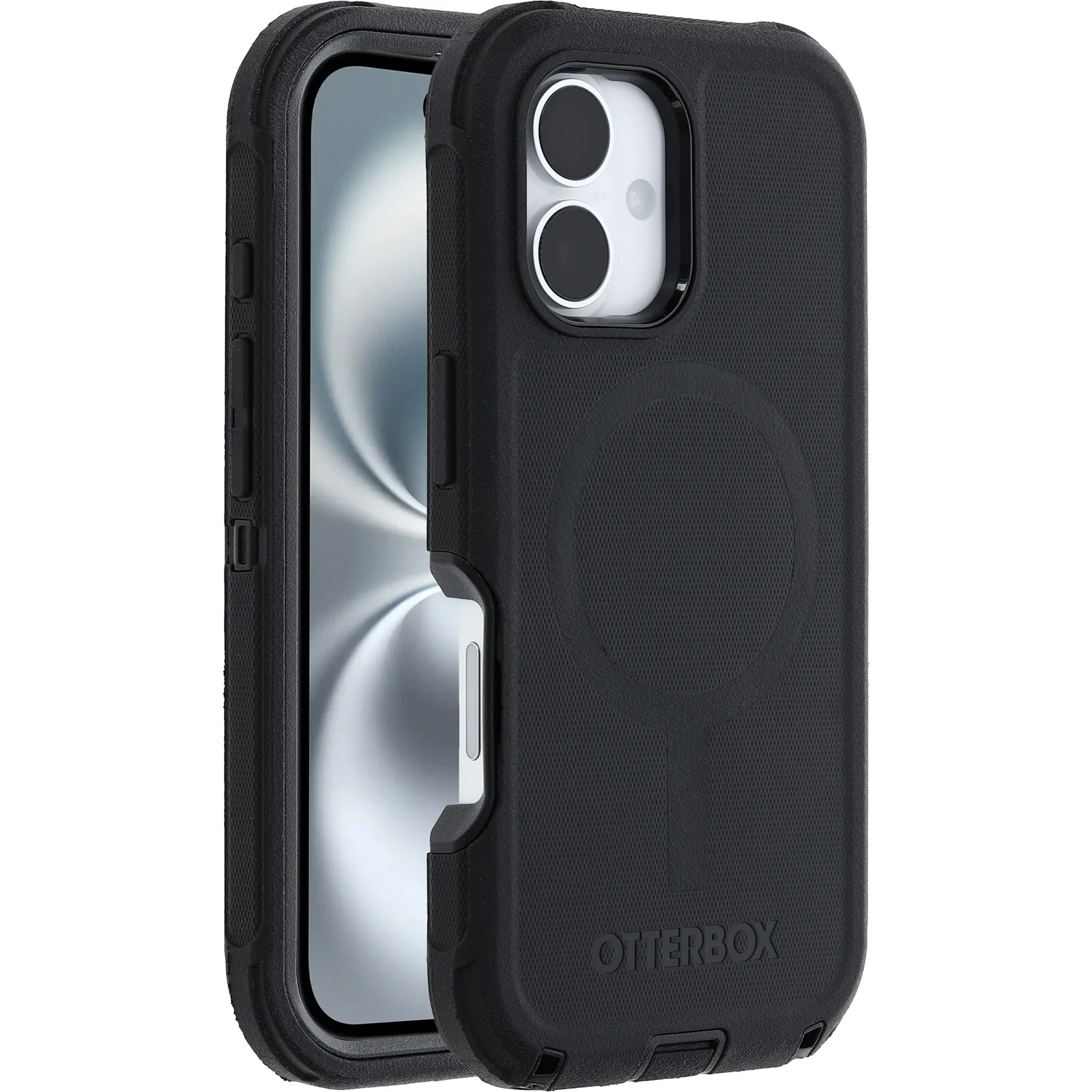 OtterBox Defender with MagSafe for iPhone 16 Standard 6.1 Case - Black - Image 2