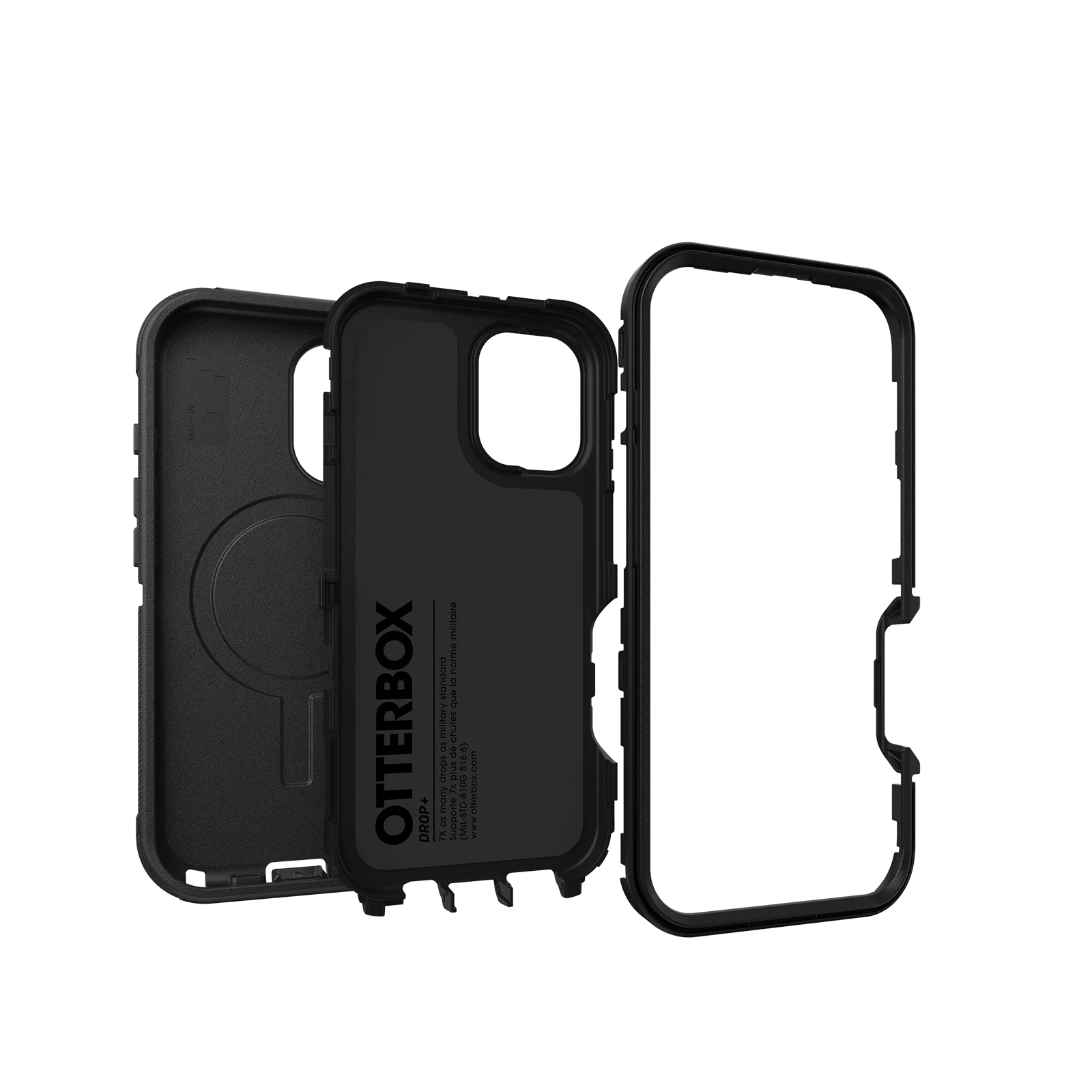 OtterBox Defender with MagSafe for iPhone 16 Standard 6.1 Case - Black - Image 4