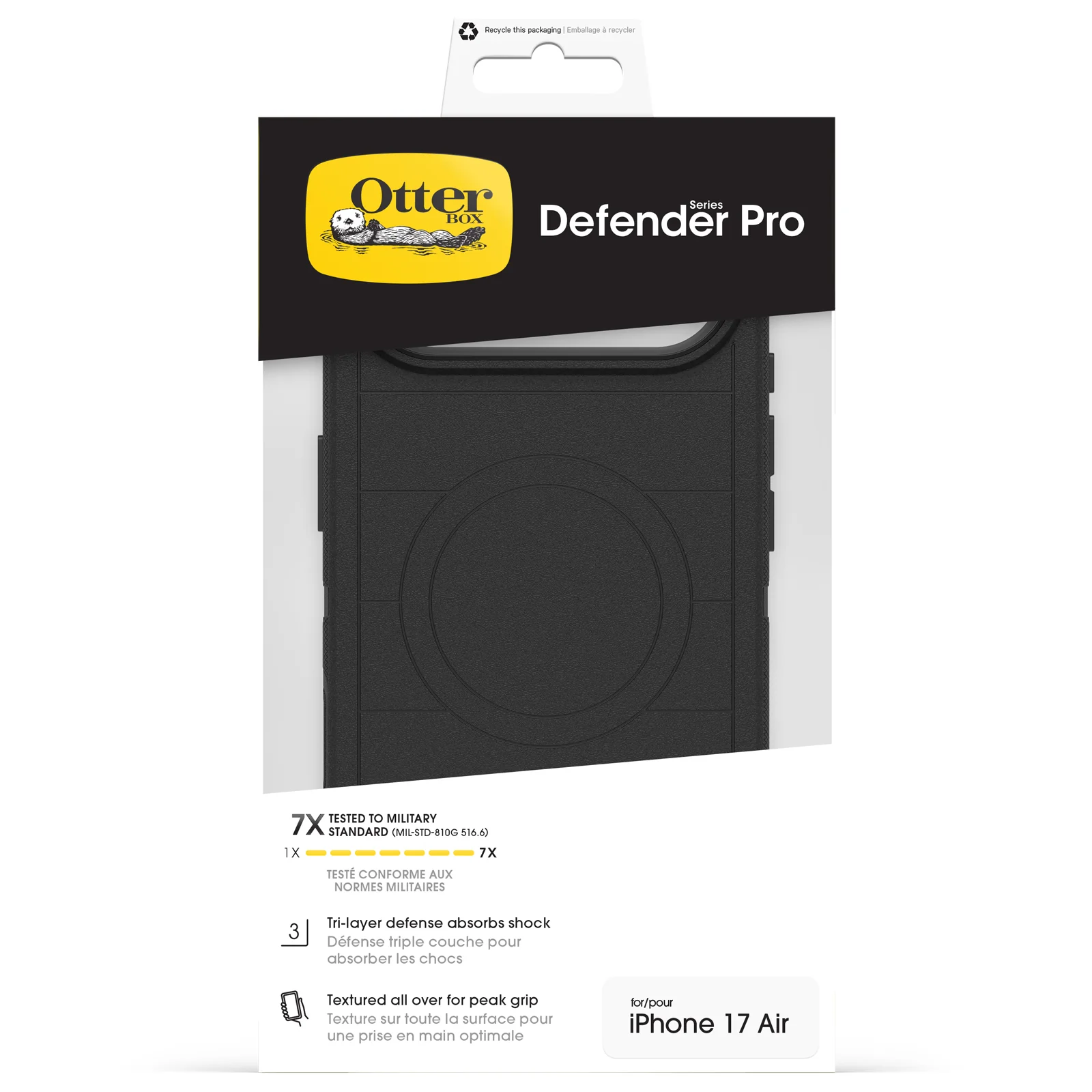 OtterBox Defender Pro MagSafe Case & Camera Control Button iPhone 17 Air – Black - Image 3