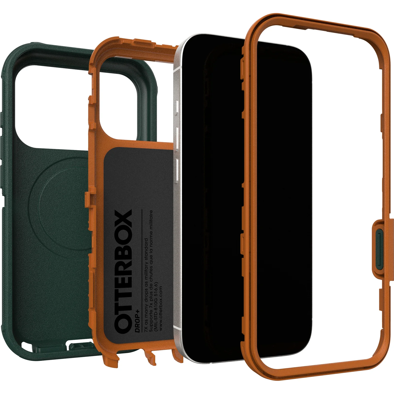OtterBox Defender Pro Rugged MagSafe Case & Camera Control Button iPhone 17 Pro – Green - Image 5