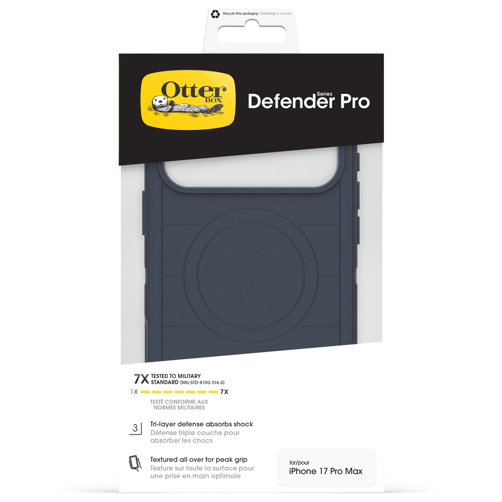 OtterBox Defender Pro Rugged MagSafe Case with Camera Control Button for iPhone 17 Pro Max – Riverside Blue - Image 3