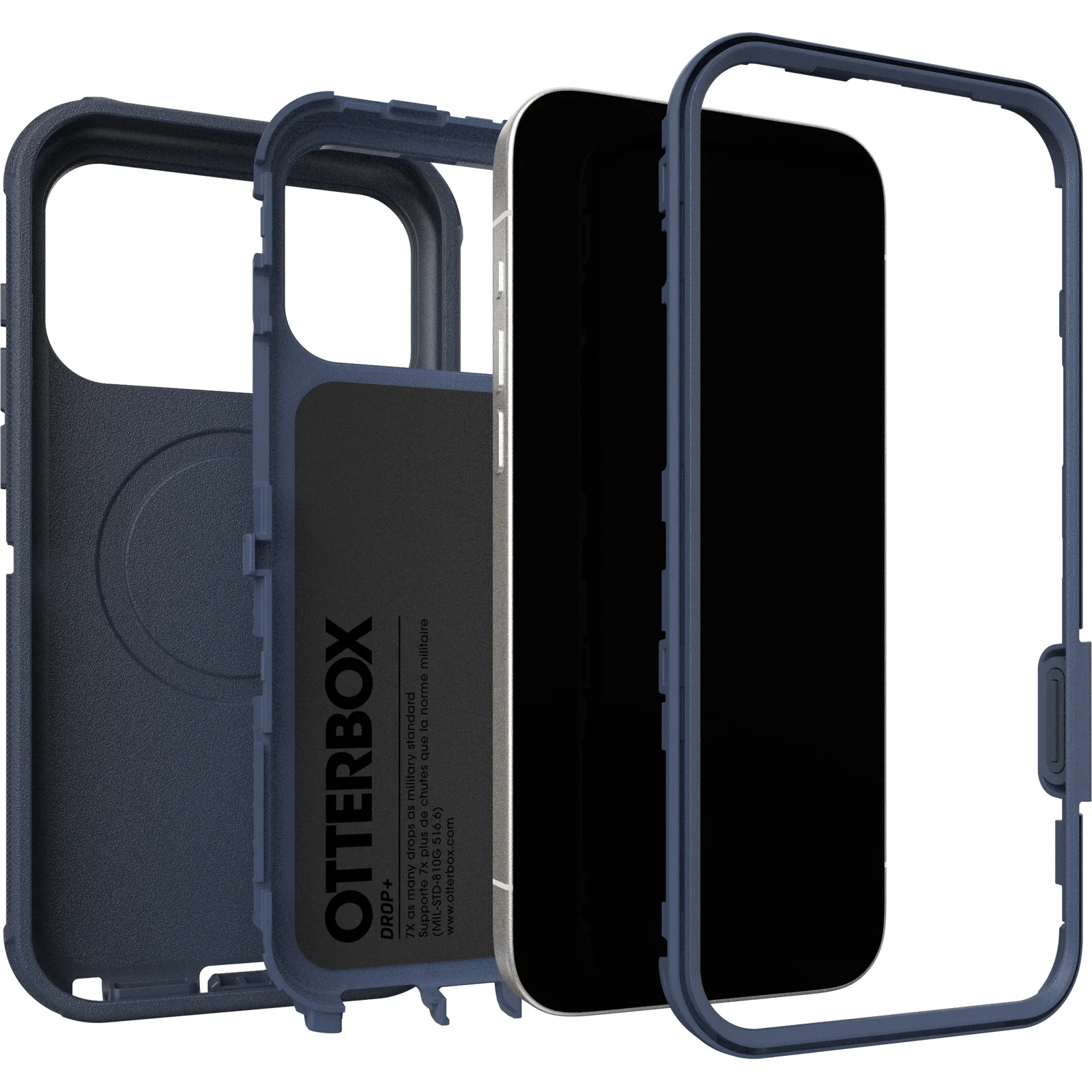 OtterBox Defender Pro Rugged MagSafe Case with Camera Control Button for iPhone 17 Pro Max – Riverside Blue - Image 5