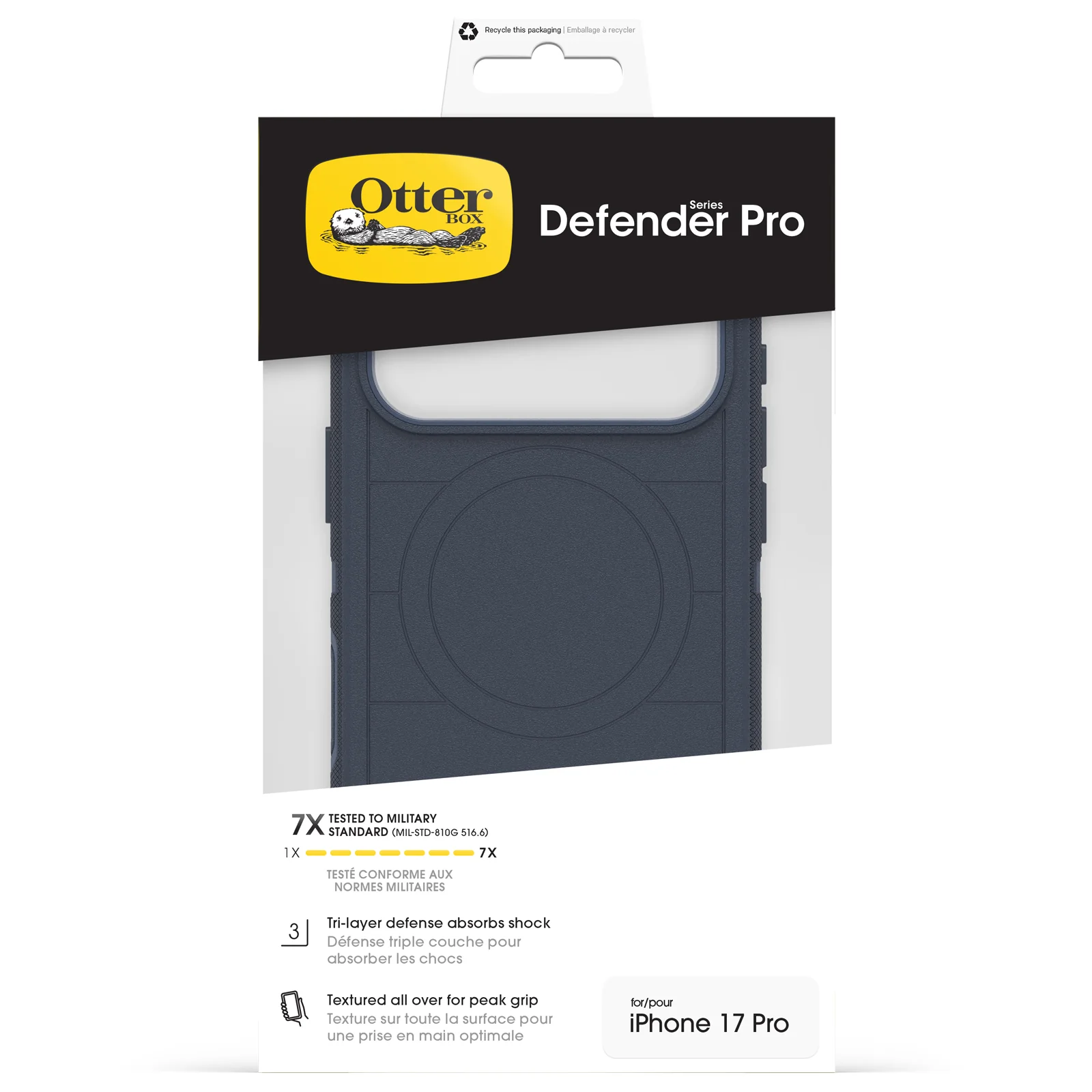 OtterBox Defender Pro Rugged MagSafe Case &  Camera Control Button iPhone 17 Pro – Riverside Blue - Image 3