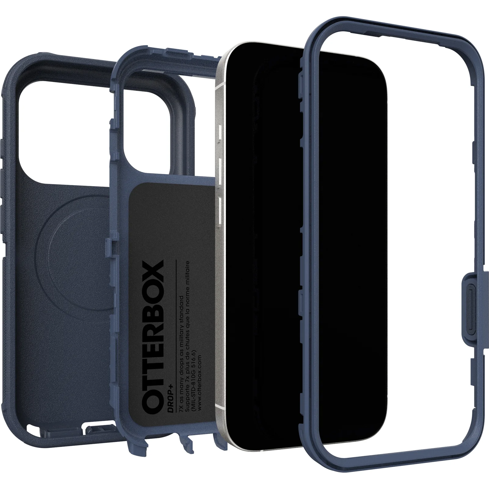 OtterBox Defender Pro Rugged MagSafe Case &  Camera Control Button iPhone 17 Pro – Riverside Blue - Image 5
