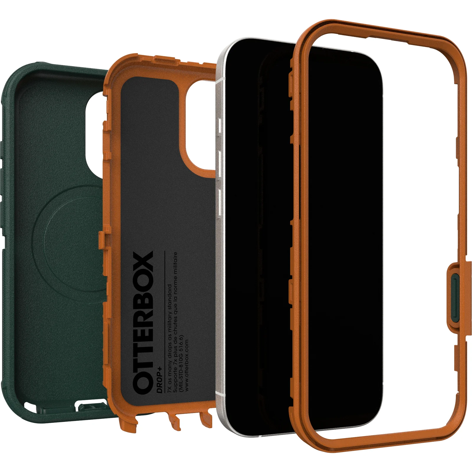 OtterBox Defender Pro Rugged MagSafe Case & Camera Control Button iPhone 17 Standard – Green - Image 5