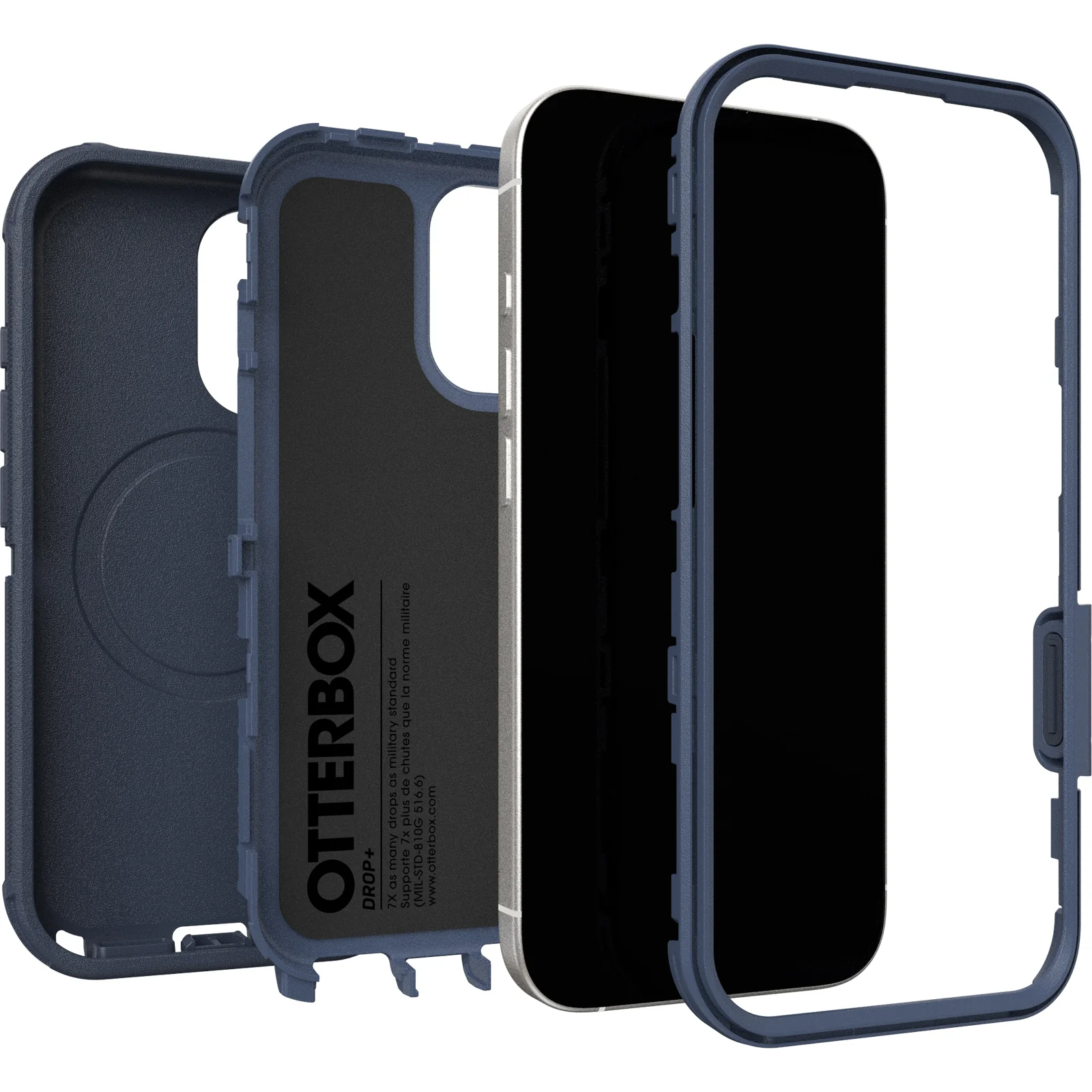 OtterBox Defender Pro Rugged MagSafe Case & Camera Control Button iPhone 17 Standard – Riverside Blue - Image 3