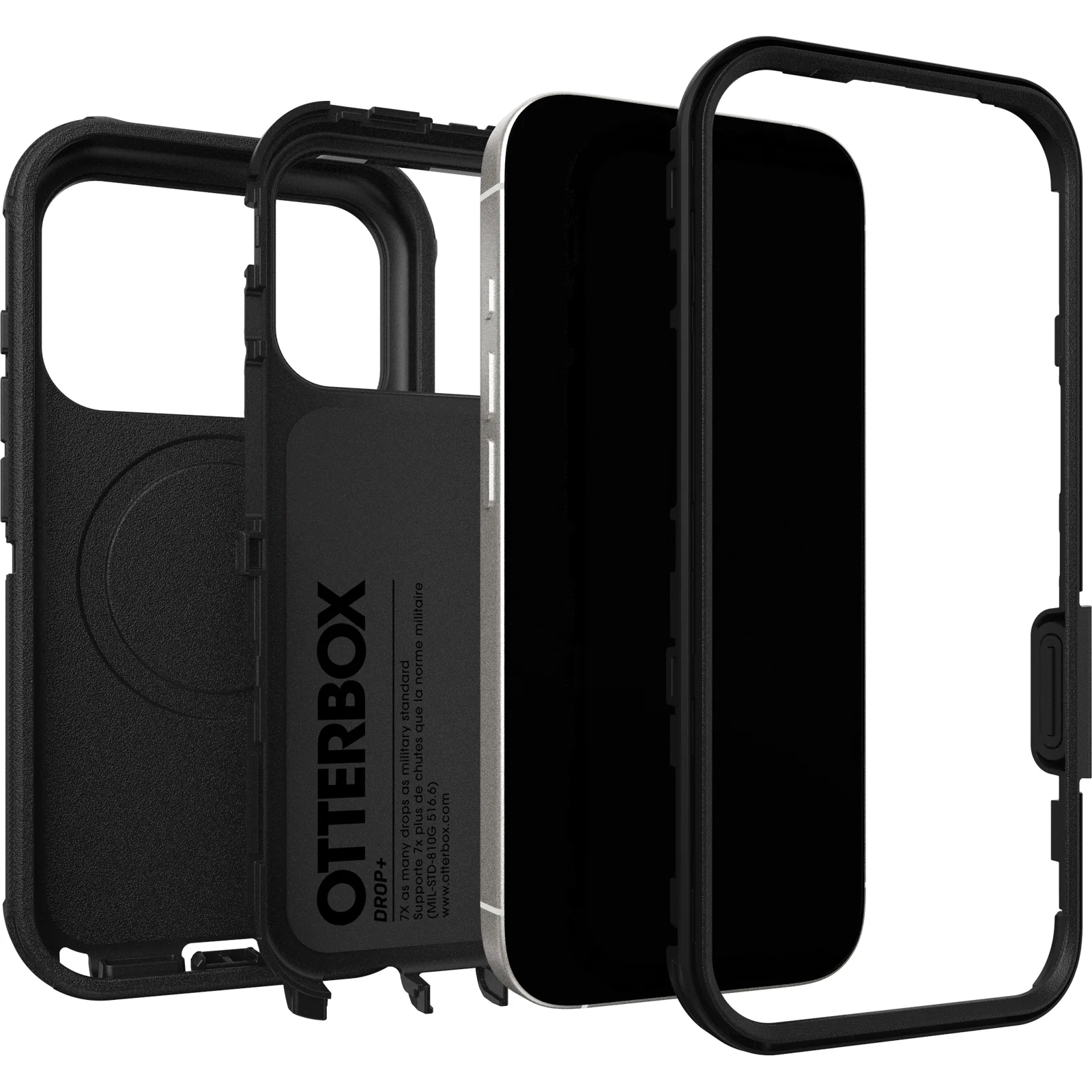 OtterBox Defender Pro Rugged MagSafe Case &  Camera Control Button iPhone 17 Pro – Black - Image 5