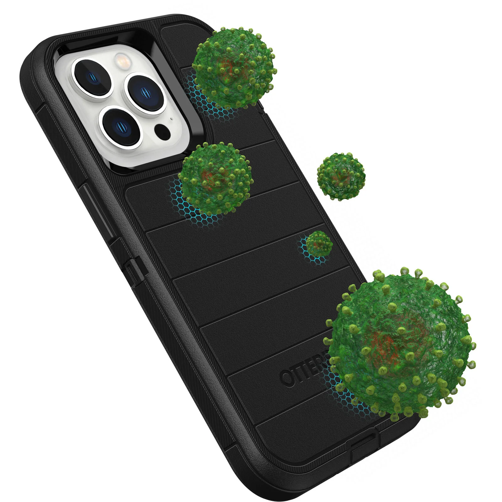 Otterbox Defender Pro Series Case iPhone 13 Pro 6.1 inch Black - Image 4