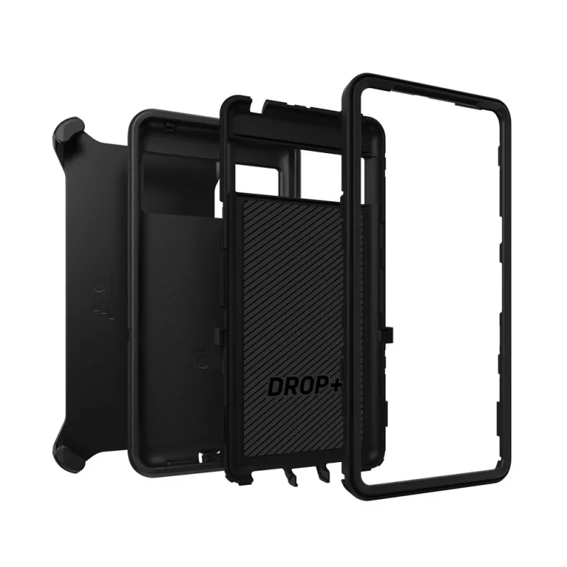 Otterbox Defender Tough Case for Pixel 7 Standard 6.3 inch & Belt Clip - Black - Image 5
