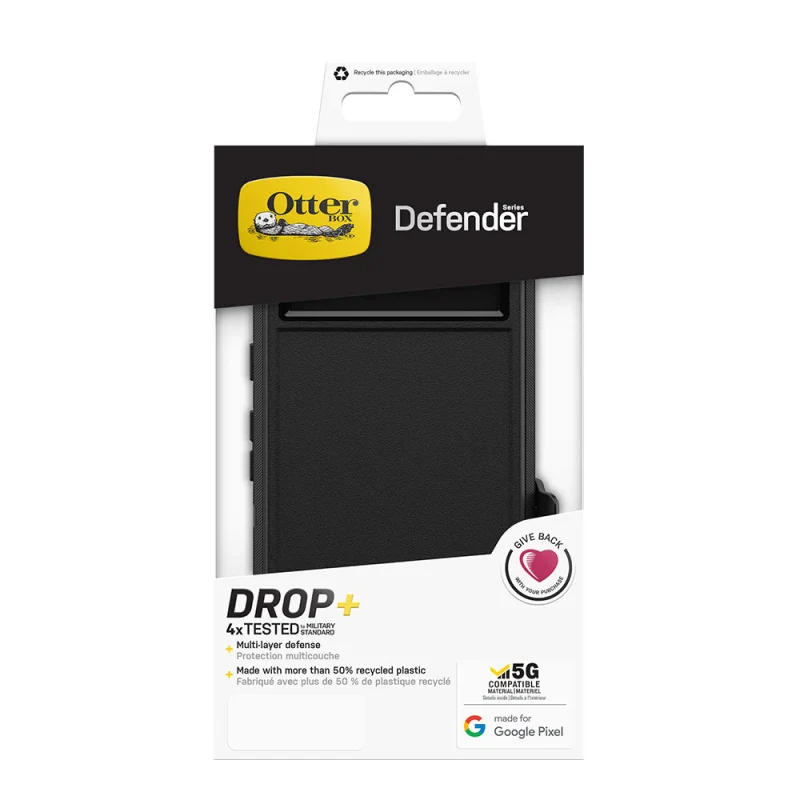 Otterbox Defender Tough Case for Pixel 7 Standard 6.3 inch & Belt Clip - Black - Image 7
