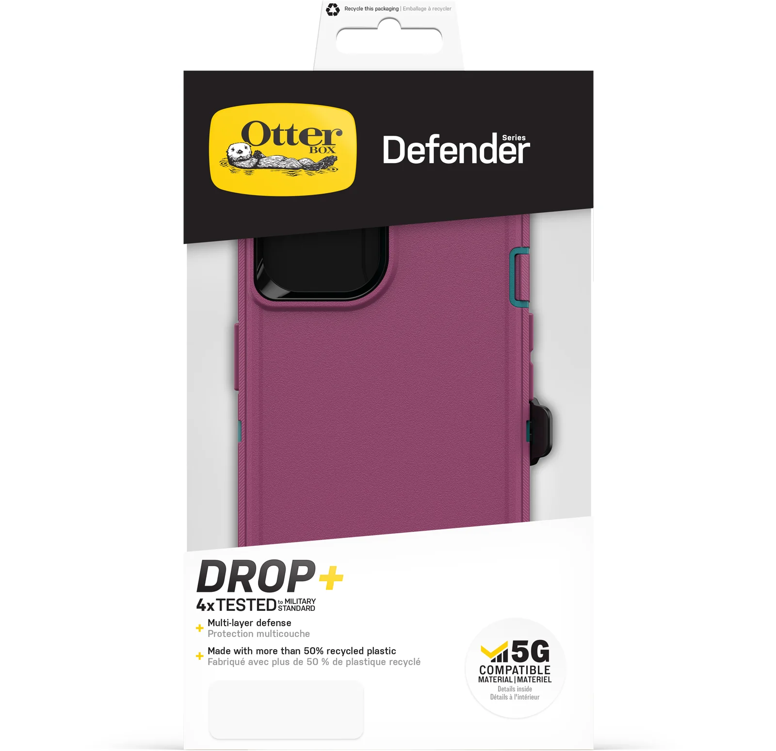Otterbox Defender Tough Case iPhone 14 Pro Max 6.7 inch Pink - Image 3
