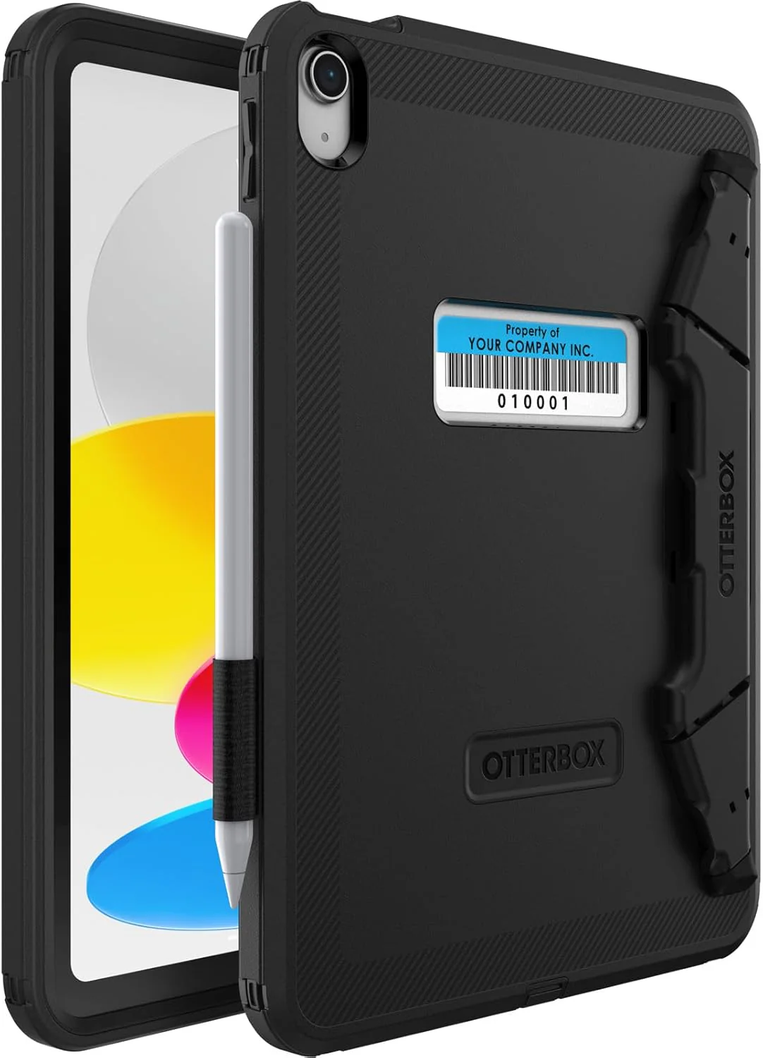 OtterBox Defender with Screen Protector, Kickstand, Asset Tagging for iPad 10th 11th A16 10.9" - Black (Pro-Pack) - Image 4