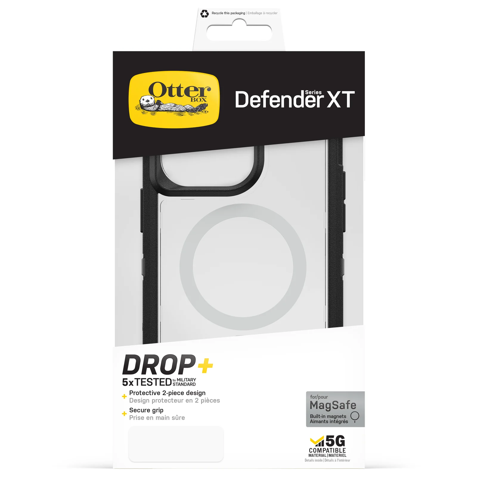 Otterbox Defender XT Clear MagSafe iPhone 14 Plus 6.7 Clear Black - Image 2