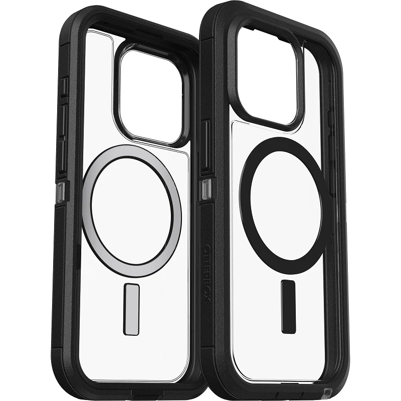 OtterBox Defender XT Clear MagSafe iPhone 15 Pro 6.1 Case Clear/Black - Image 4