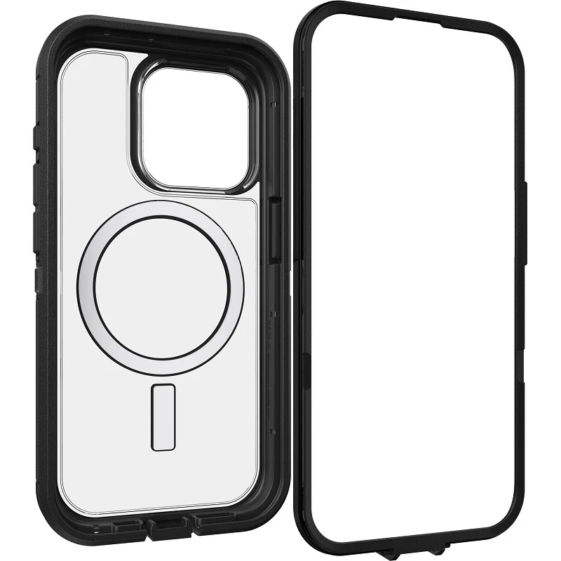 OtterBox Defender XT Clear MagSafe iPhone 15 Pro 6.1 Case Clear/Black - Image 5
