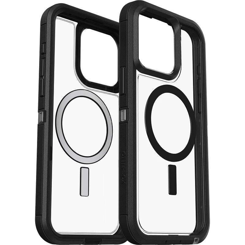 OtterBox Defender XT Clear MagSafe iPhone 15 Pro Max 6.7 Case Clear/Black - Image 4