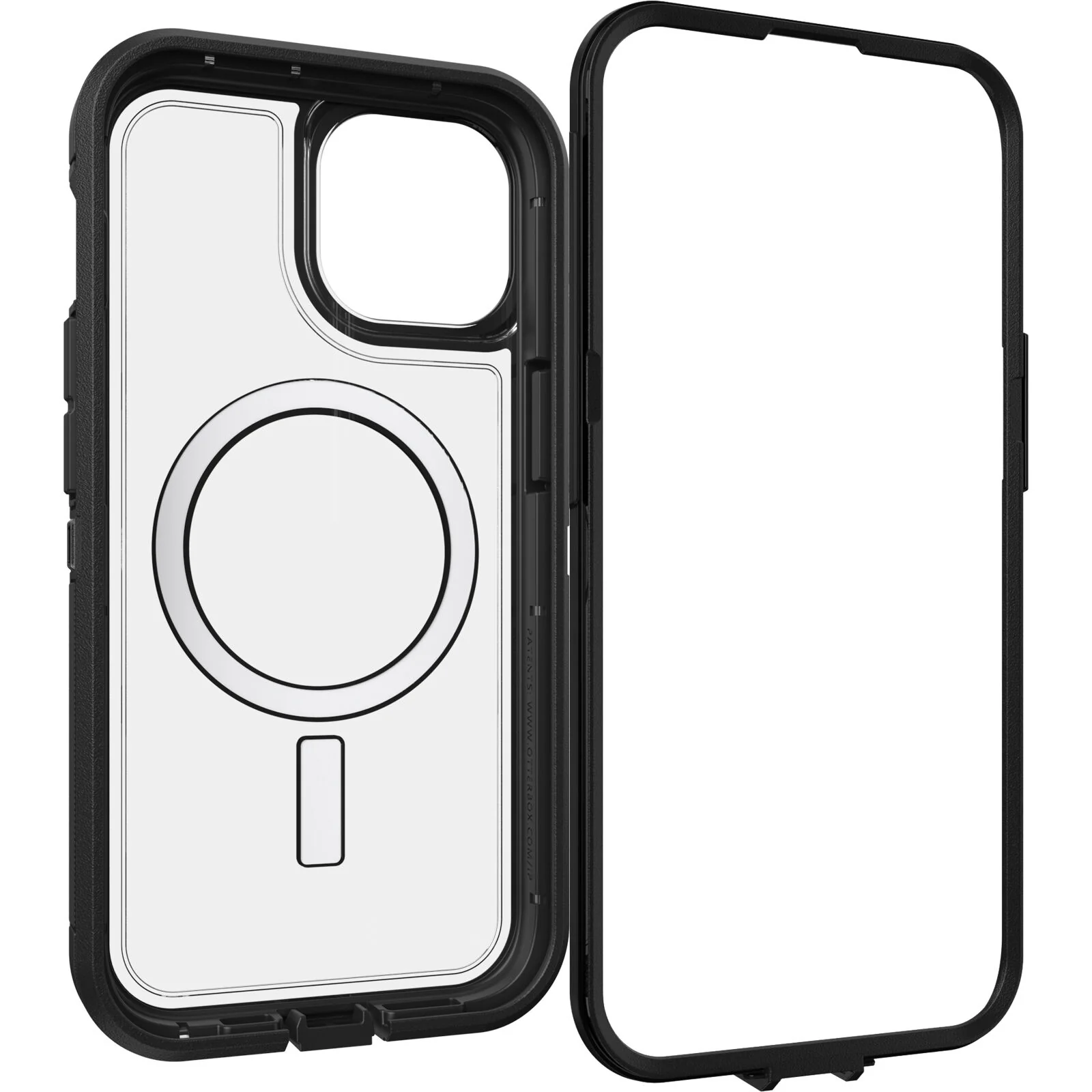 OtterBox Defender XT Clear MagSafe iPhone 17e / 16e / 15 / 14 / 13 Standard 6.1 Case Clear/Black - Image 5