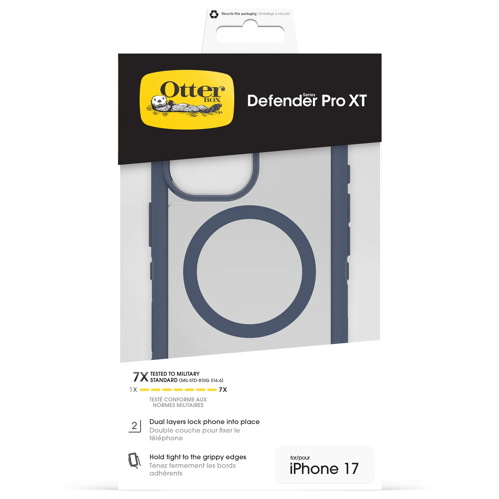 OtterBox Defender XT Pro Rugged MagSafe Case & Camera Control Button iPhone 17 Standard – Storm Blue - Image 3