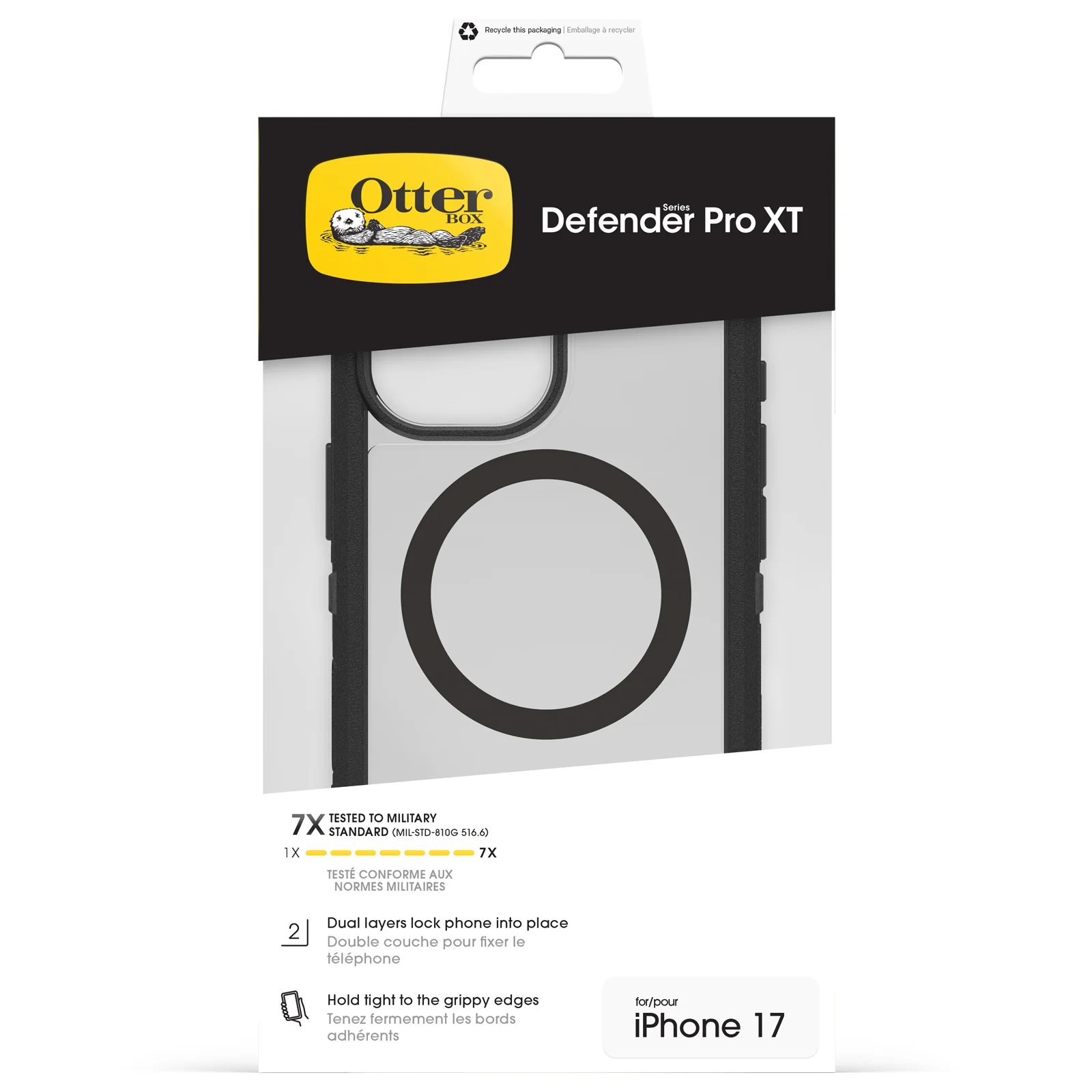 OtterBox Defender XT Pro Rugged MagSafe Case & Camera Control Button iPhone 17 Standard – Dark Side - Image 3
