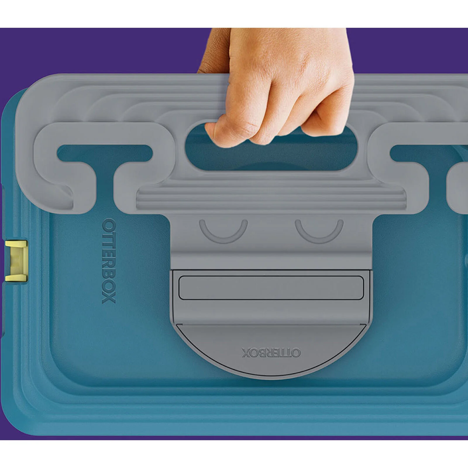 OtterBox EasyGrab Kids Tough Case iPad 9th / 8th / 7th Gen 10.2 inch - Galaxy Runner Blue - Image 9