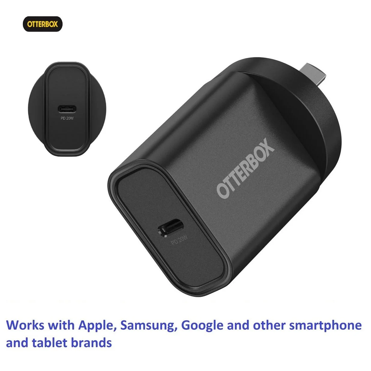 Otterbox Fast Charge USB-C Wall Charger 20W Type 1 AUS- Black - Image 4
