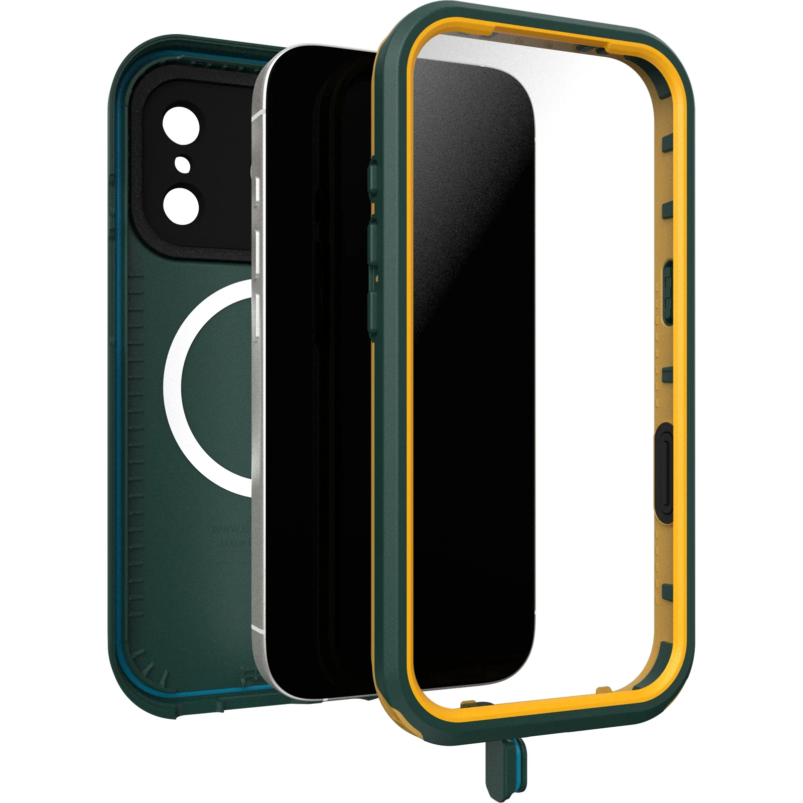 OtterBox FRE MagSafe Waterproof Case & Camera Control Button iPhone 17 Pro – Submerge Green - Image 4