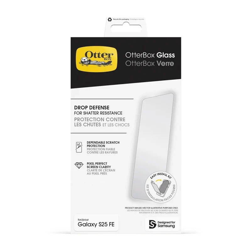 Otterbox Glass Screen Guard Samsung Galaxy S25FE - Clear - Image 2