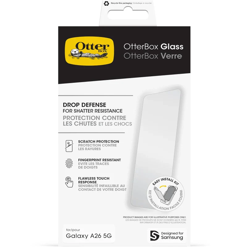 Otterbox Glass Screen Protector for Samsung Galaxy A26 - Image 2