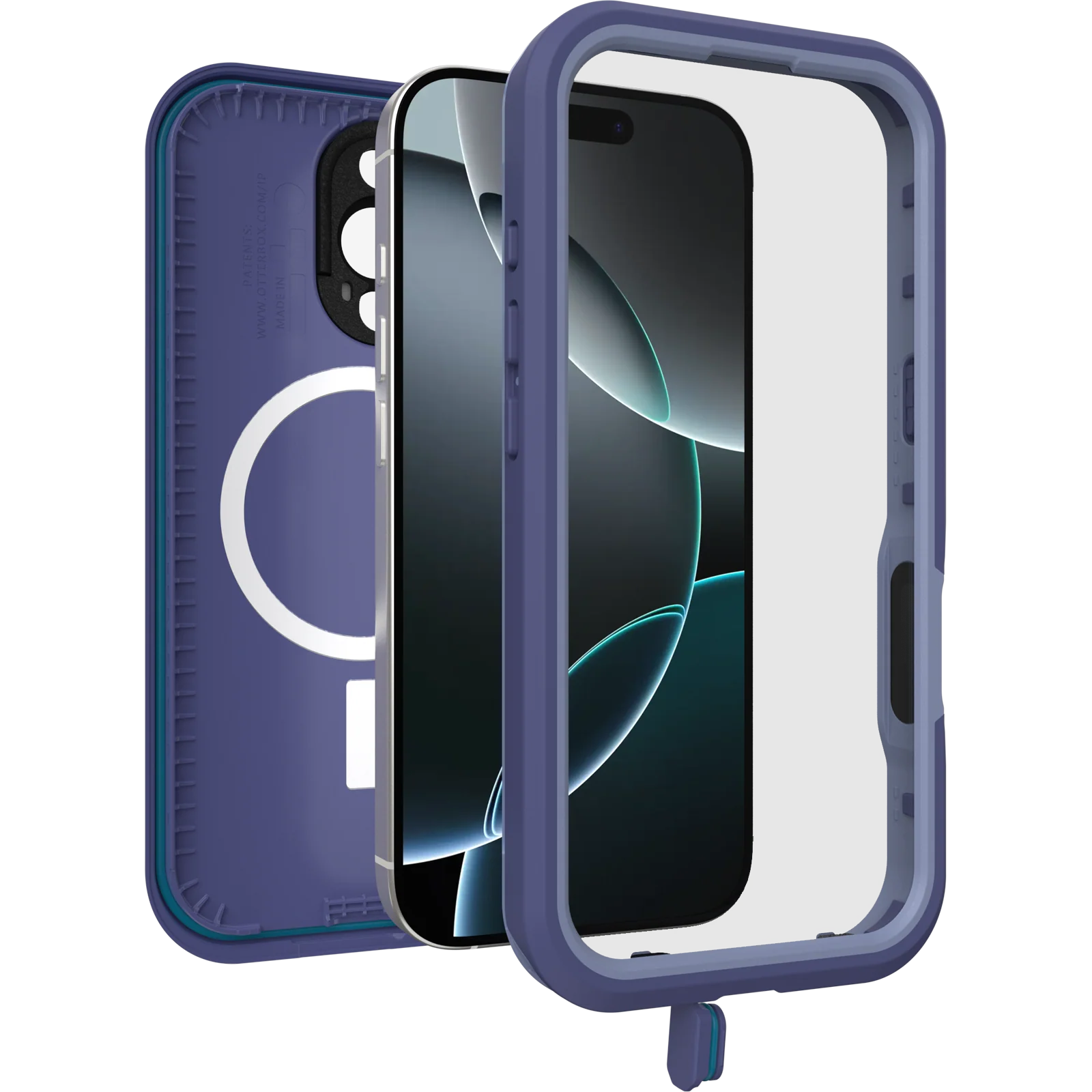 Otterbox (Lifeproof) FRE MagSafe Waterproof Case for iPhone 16 Pro - Purple - Image 4