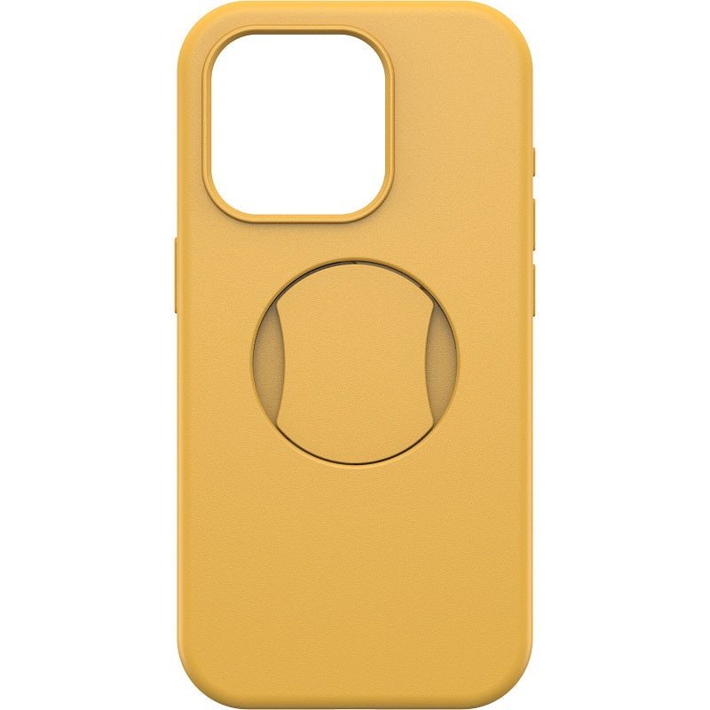 OtterBox OtterGrip Symmetry MagSafe iPhone 15 Pro 6.1 Case Aspen Gleam Yellow - Image 2