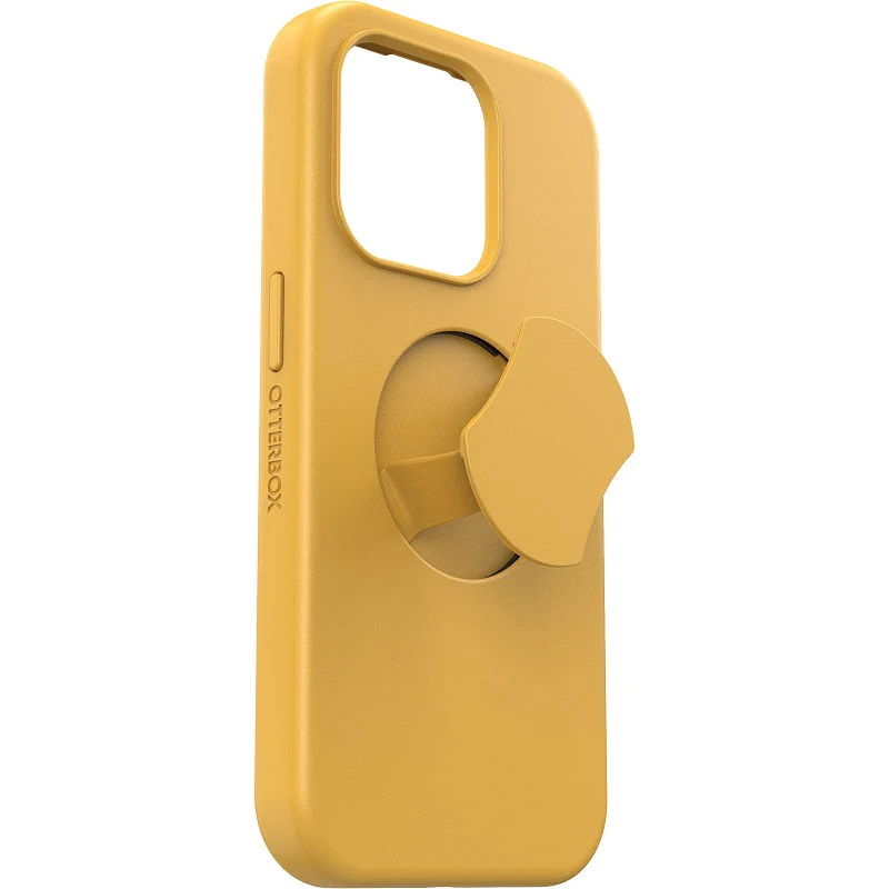 OtterBox OtterGrip Symmetry MagSafe iPhone 15 Pro 6.1 Case Aspen Gleam Yellow - Image 3