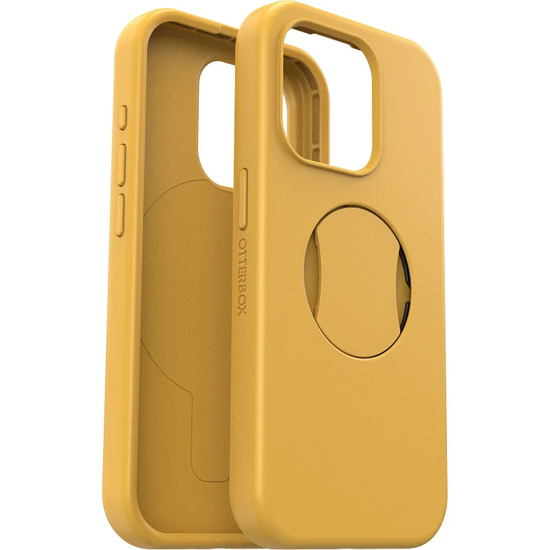 OtterBox OtterGrip Symmetry MagSafe iPhone 15 Pro 6.1 Case Aspen Gleam Yellow - Image 4