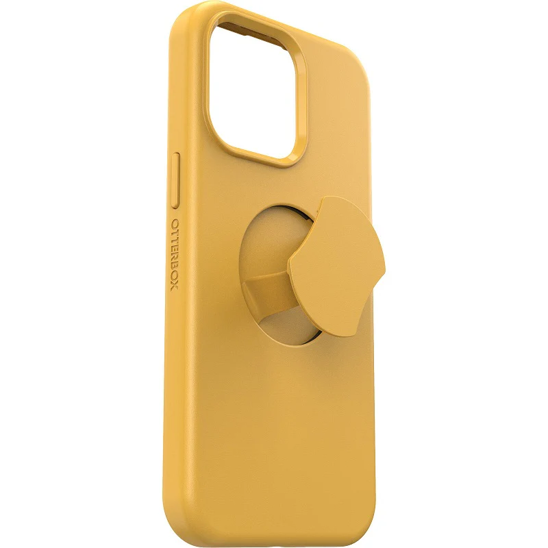 OtterBox OtterGrip Symmetry MagSafe iPhone 15 Pro Max 6.7 Case Aspen Gleam Yellow - Image 3
