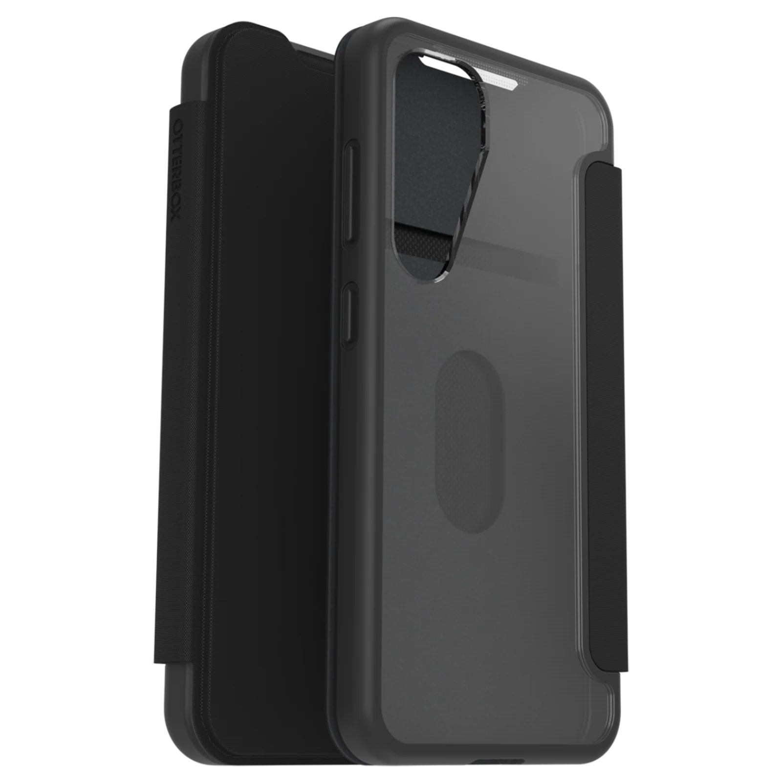 Otterbox React Folio Case Samsung S25 Standard 5G 6.2 inch - Black / Clear - Image 2