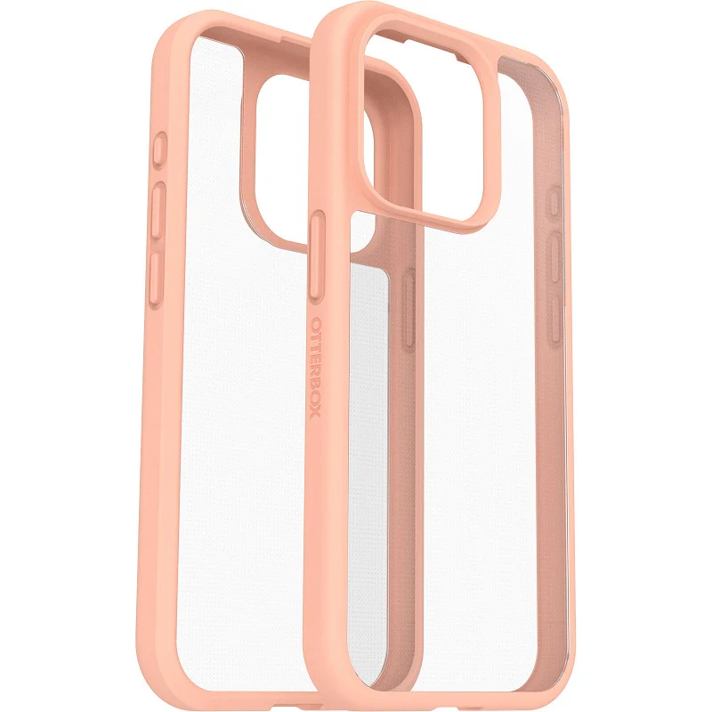 OtterBox React iPhone 15 Pro 6.1 Case Clear/Peach - Image 5