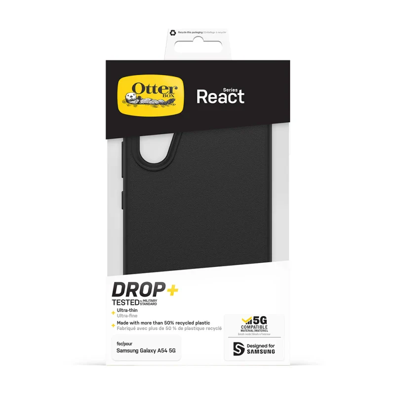 Otterbox React Light & Protective Case Samsung A54 5G - Black - Image 4
