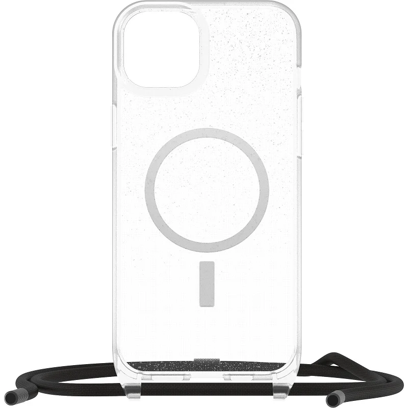 OtterBox React Necklace MagSafe iPhone 15 Plus & 14 Plus 6.7 Case Stardust Clear - Image 3
