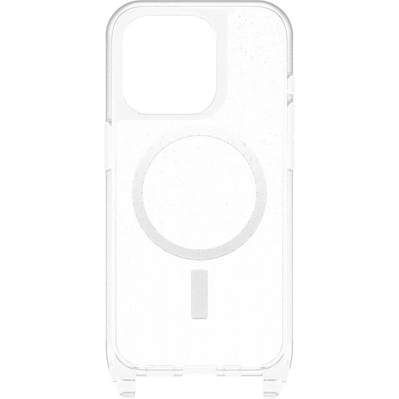 OtterBox React Necklace MagSafe iPhone 15 Pro 6.1 Case Stardust Clear - Image 2