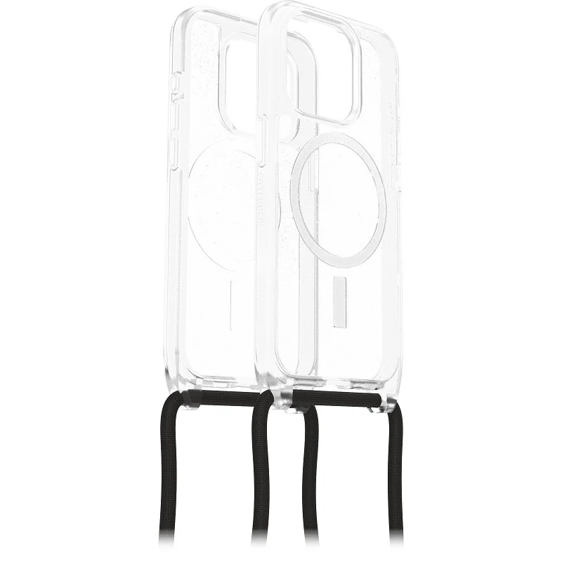 OtterBox React Necklace MagSafe iPhone 15 Pro 6.1 Case Stardust Clear - Image 5