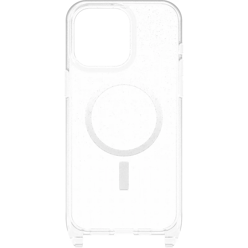OtterBox React Necklace MagSafe iPhone 15 Pro Max 6.7 Case Stardust Clear - Image 3