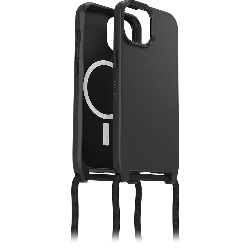 OtterBox React Necklace MagSafe iPhone 15 Standard 6.1 Case Black - Image 5