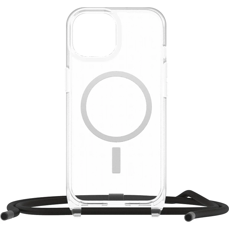 OtterBox React Necklace MagSafe iPhone 15 Standard 6.1 Case Clear - Image 3