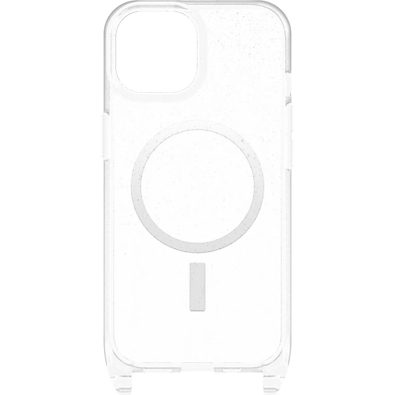 OtterBox React Necklace MagSafe iPhone 15 Standard 6.1 Case Stardust Clear - Image 2