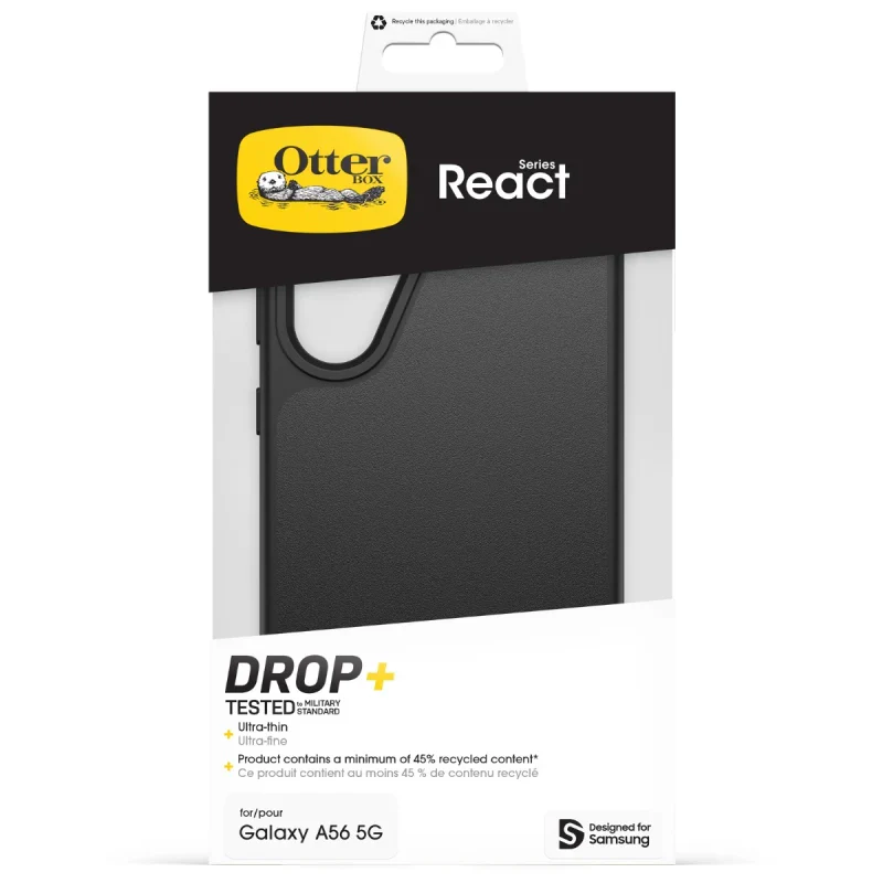 Otterbox React Protective Case for Samsung A56 - Black - Image 3
