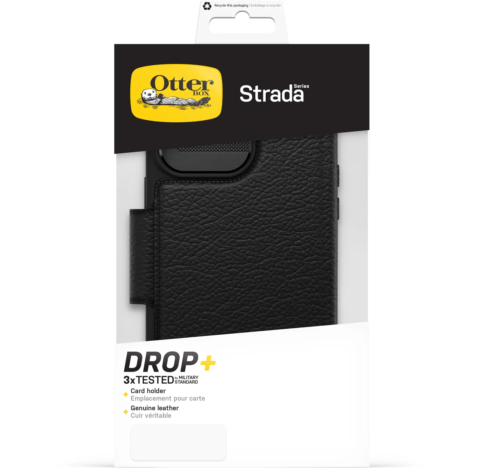 Otterbox Strada Leather Wallet iPhone 14 Plus 6.7 inch Shadow Black - Image 3