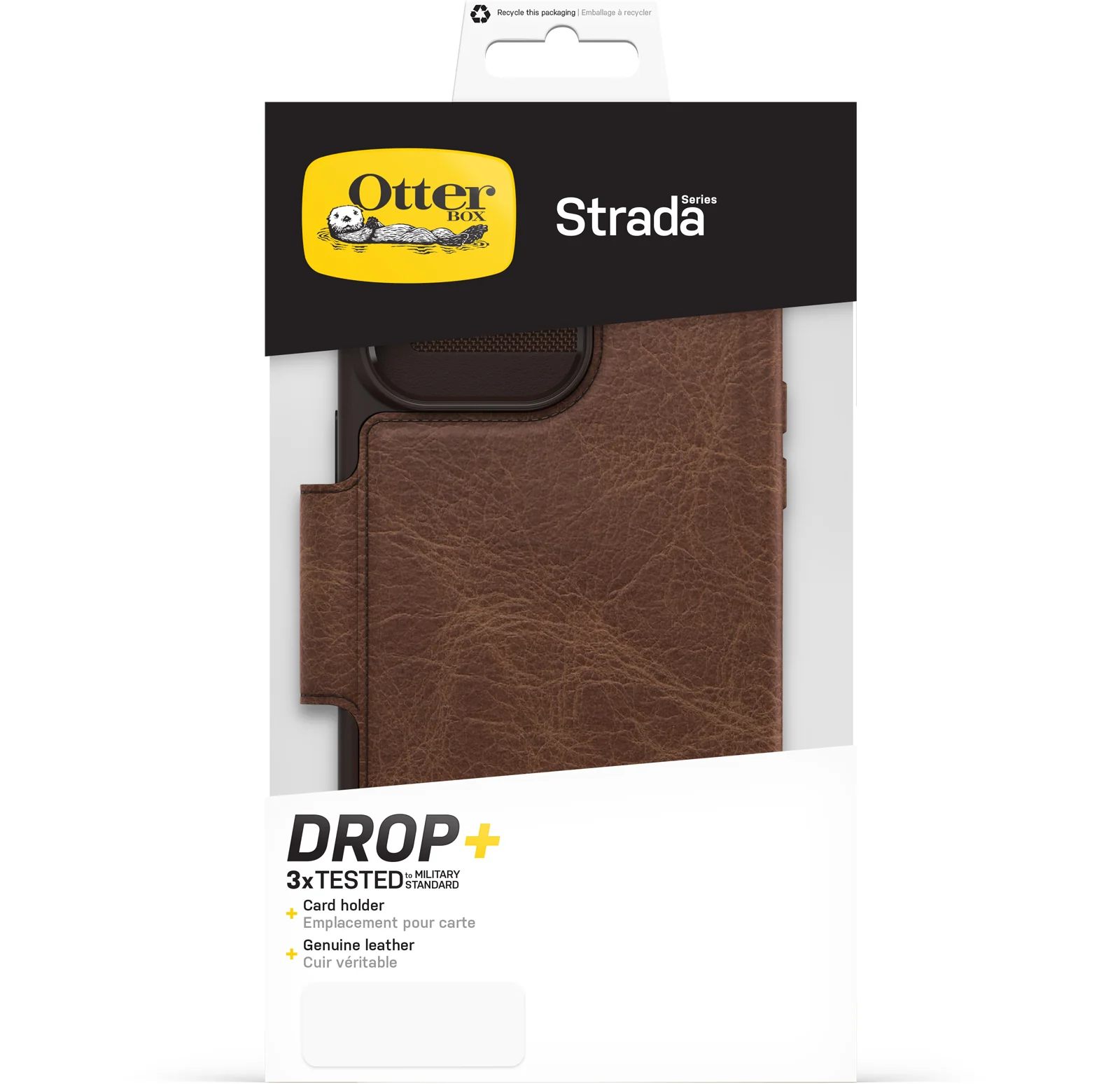 Otterbox Strada Leather Wallet iPhone 14 Plus 6.7 inch Espresso Brown - Image 6