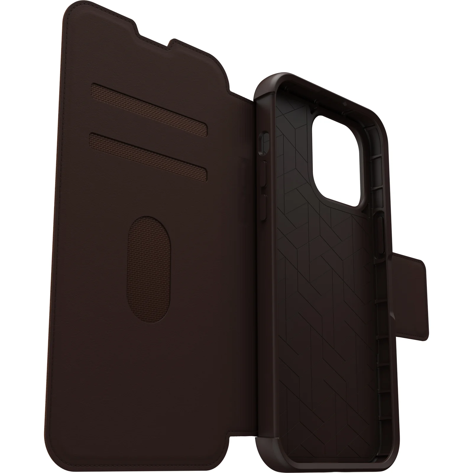 Otterbox Strada Leather Wallet iPhone 14 Pro 6.1 inch Espresso Brown - Image 5