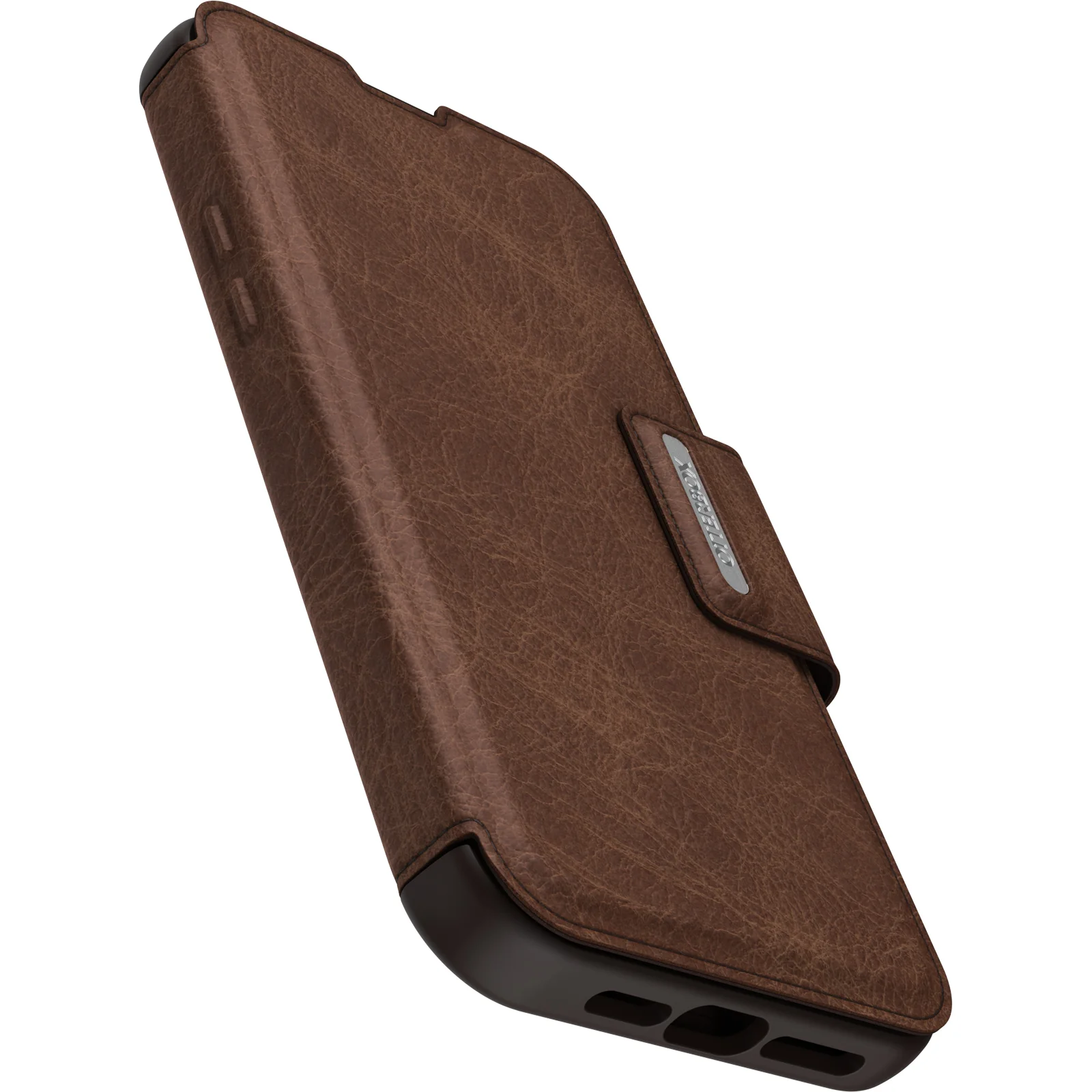 Otterbox Strada Leather Wallet iPhone 17e / 16e / 15 / 14 / 13 Standard 6.1 inch Espresso Brown - Image 3